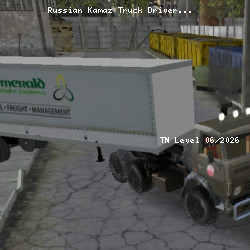 Russian Kamaz Truck Driver